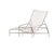 Not Yet Made - Made To Order Brown Jordan Kantan Aluminum Vinyl Chaise Lounge, Dove frame with White Lite fabric For Sale - Image 5 of 11