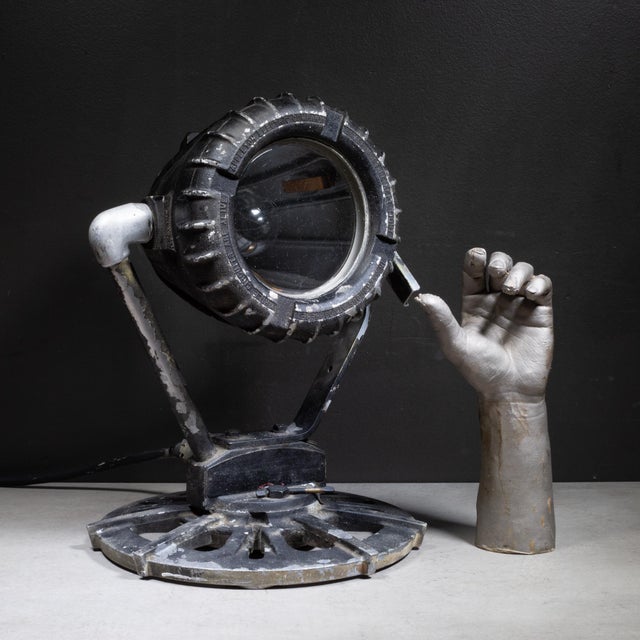 Vintage Explosion-Proof Industrial Spotlight c.1940 For Sale - Image 11 of 13