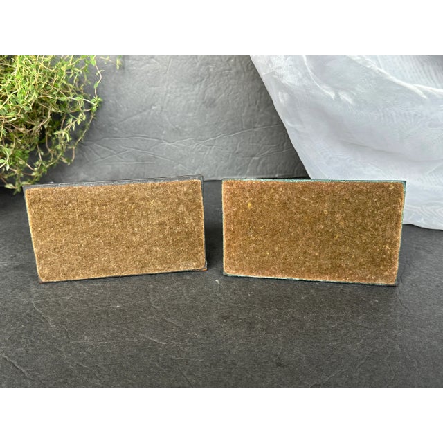 Hammered Copper Craftsman Studio Bookends For Sale - Image 10 of 12