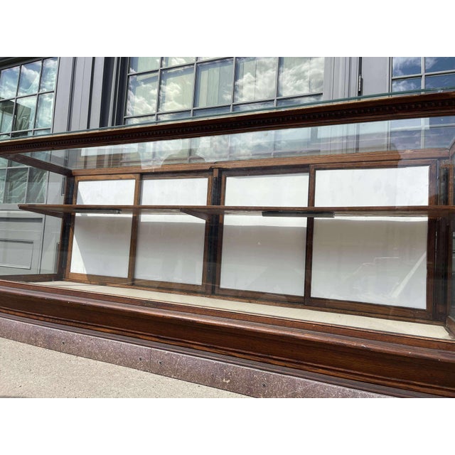 Antique Oak Haberdashery Counter Store Fixture & Showcase Cabinet For Sale - Image 12 of 18