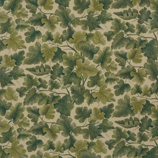 Schumacher Edinburgh Vine Wallcovering In Forest For Sale