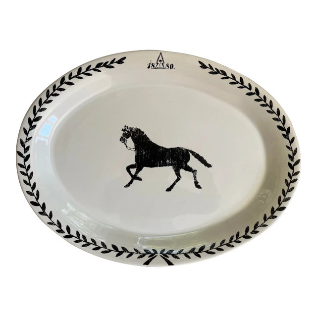 Vintage Large Alice Goldsmith Platter 1880 Collection by H F Coors For Sale