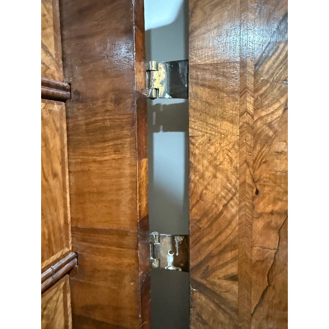 Early 18th Century English Queen Anne Walnut Cabinet on Chest, C. 1710 For Sale - Image 9 of 17