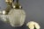 Metal Art Deco French Brass & Frosted Glass 4-Light Chandelier, 1920s For Sale - Image 7 of 18