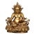 Vintage Gilt Bronze Yellow Jambhala Statue God of Wealth Altar Sculpture 4.3" For Sale