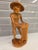Gold Mid-Century Balinese Art Deco Seated Fisherman With Cast Net Sculpture For Sale - Image 8 of 12