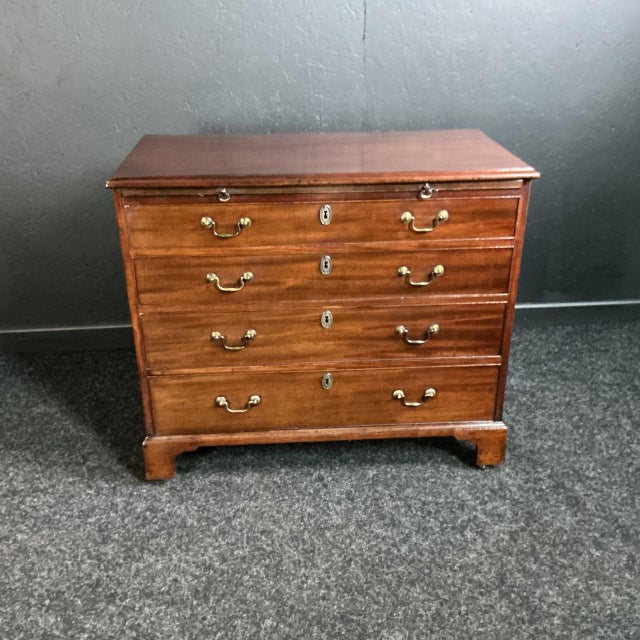 Georgian Mahogany Chest, 1800s For Sale - Image 4 of 6