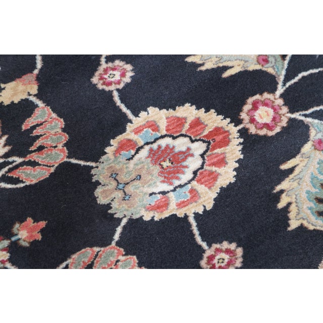 Textile Karastan Ashara 100% Wool Agra Black Acanthus Palmette 549 Area Rug Carpet 9x10 For Sale - Image 7 of 12