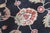 Textile Karastan Ashara 100% Wool Agra Black Acanthus Palmette 549 Area Rug Carpet 9x10 For Sale - Image 7 of 12