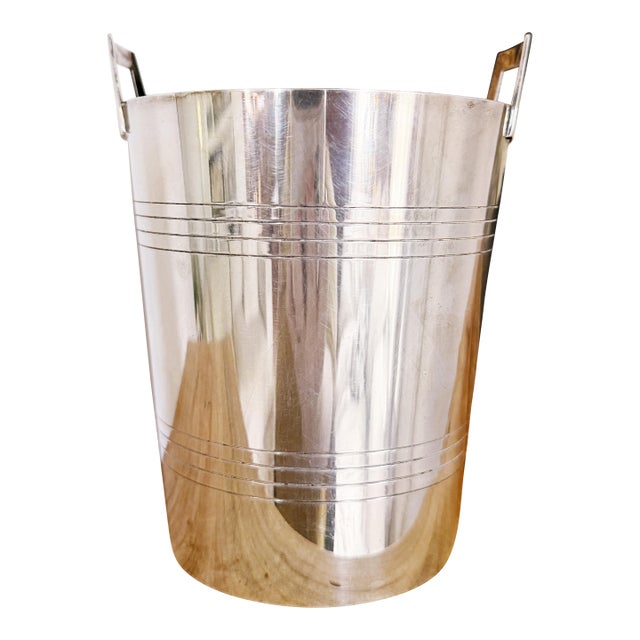 Vintage Asprey & Co Silver Plated Ice Bucket For Sale