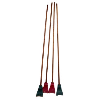 1940s Folk Art Shuffleboard Sticks For Sale