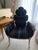 Duetsch Bros. Chicago - ~1960 crafted Maple Leaf style chairs - reupholstered in green "ribbon candy" stripe - 2 chairs -...