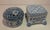 1980s Chinese Blue and White Porcelain Trinket Boxes a Pair For Sale - Image 9 of 9
