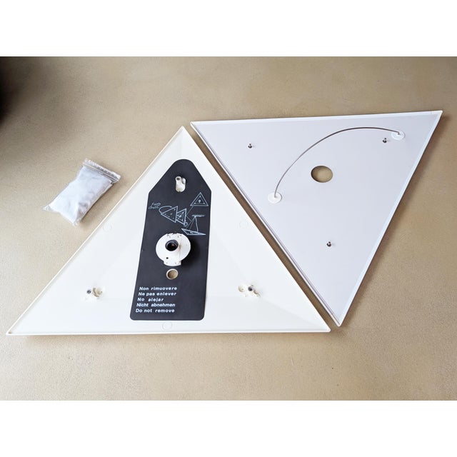 Sanka White Fabric Wall Light with Metal and Plastic by Takahama for Sirrah, 1970s For Sale - Image 10 of 15