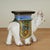 Vintage Italian Glazed Terra Cotta Elephant Stand For Sale In West Palm - Image 6 of 10