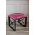 2020s Scalamandre Maison by Port 68 Medallion Black with Leaping Cheetah Bubblegum Single Bench For Sale - Image 5 of 9