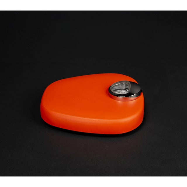 Mid-Century Modern Space Age Orange Mechanical Bathroom Scale from Krups, 1960s-1970s For Sale - Image 3 of 15