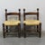 Brutalist Chairs in the style of Charles Dudouyt for La Gentilhommière, 1950s, Set of 2 For Sale - Image 6 of 6