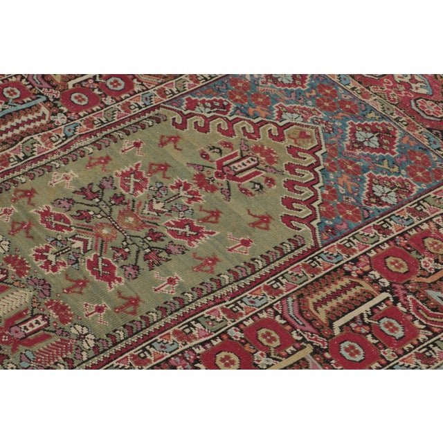 Vintage Turkish Anatolian Prayer Rug With Geometric Mihrab Design - Rug & Kilim For Sale - Image 9 of 9