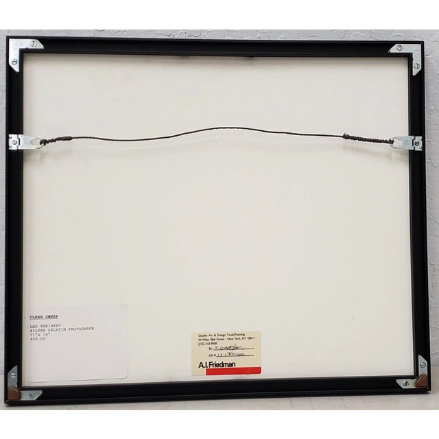 Black Leo Theinert (American) "Clean Sweep" Original Black and White Silver Gelatin Photograph 20th C. For Sale - Image 8 of 9