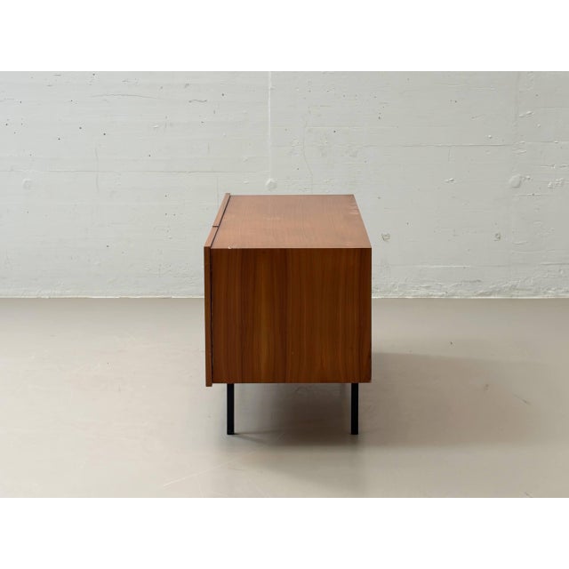 Brown Mid-Century Scandinavian Teak Lowboard with Drawers For Sale - Image 8 of 16