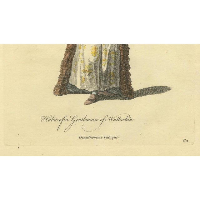 Jefferys, Costume of a Gentleman of Wallachia, Engraving, 1749 For Sale - Image 7 of 9