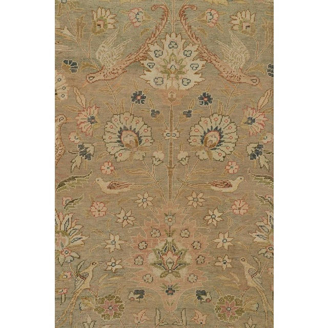 Traditional 1950s Vintage Hereke Rug in With Rare Pictorial and Floral Patterns by Rug & Kilim For Sale - Image 3 of 7