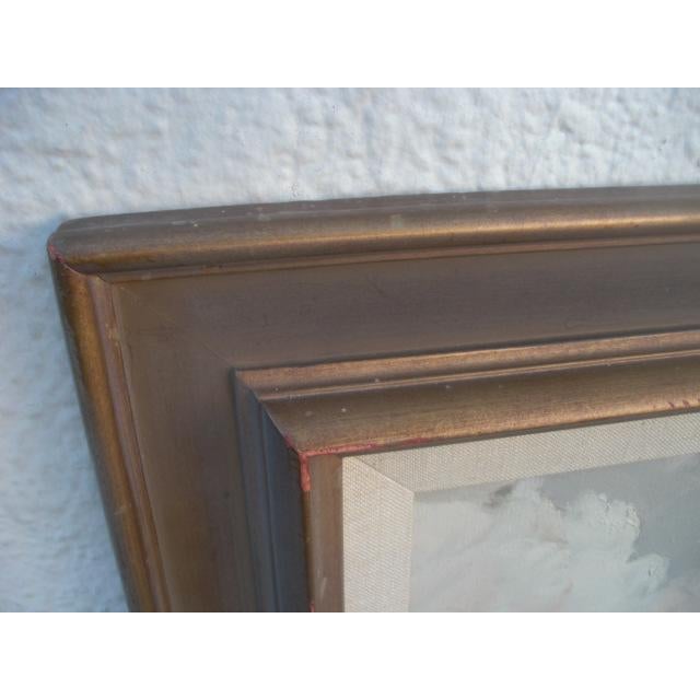 Mid 20th Century Mid Century Modern Surrealist Architectural Landscape I For Sale - Image 5 of 8