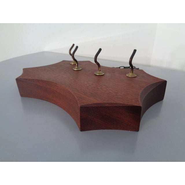 Solid Teak Key Hanger, 1960s For Sale - Image 6 of 15