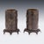 Antique Japanese Meiji Inlaid Bronze Cylindrical Brush Pots, 19th Century, Set of 2 For Sale - Image 4 of 18