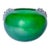 Vintage Vernini Style Murano Bubble Glass Vase For Sale
