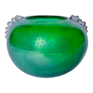 Vintage Vernini Style Murano Bubble Glass Vase