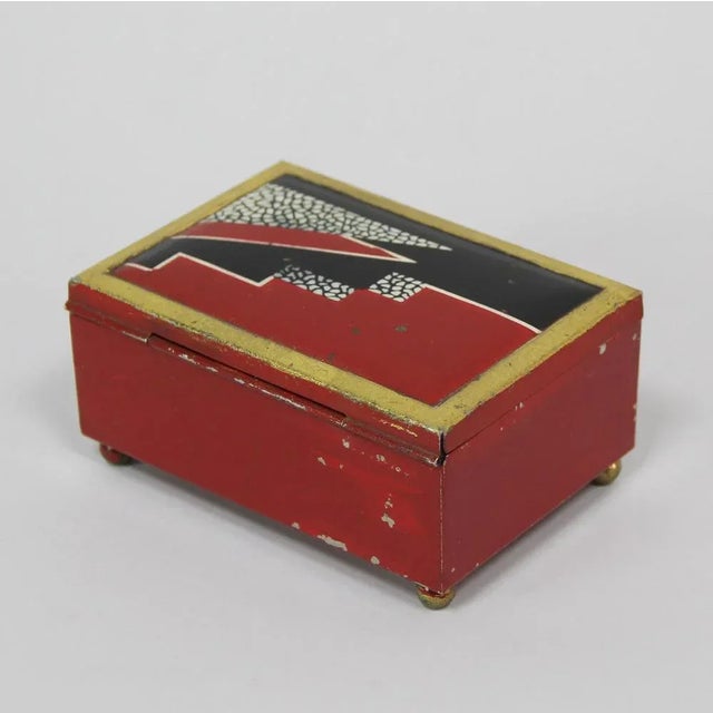 1930s Box Art in Metal For Sale - Image 5 of 7