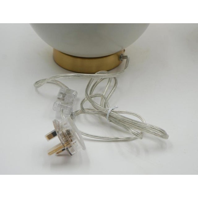 White Ceramic Table Lamps from Ralph Lauren, Set of 2 For Sale - Image 6 of 8