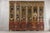 Early 20th Century Late Qing Lacquered Six-Panel Screen with Gilded Figures and Scenic Motifs For Sale - Image 5 of 12