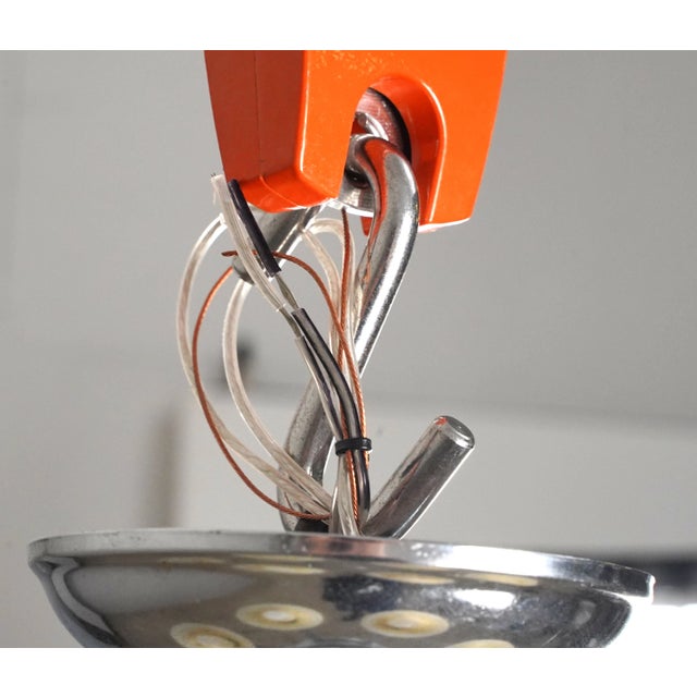 1930s Traditional 5 Light Nickel Shade Chandelier For Sale - Image 11 of 11