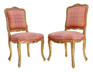 Louis XV Chairs, 1980s, Set of 2