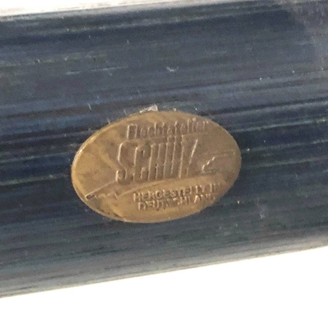 Navy Blue 1970's Sculptural Fletch Atelier Schütz Leather Wrapped Bamboo Chaise Lounge For Sale - Image 8 of 8