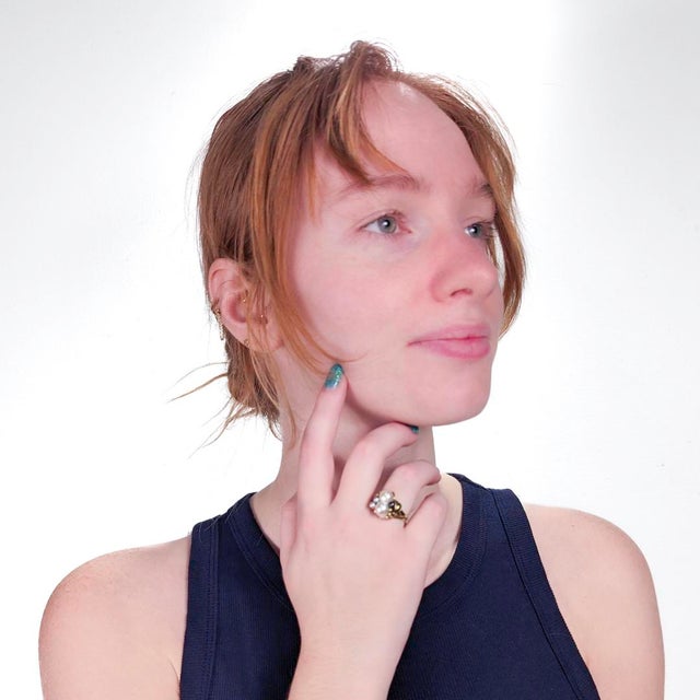 Modern Ming's 14k Gold Double Baroque Pearl Cluster Ring For Sale - Image 3 of 12