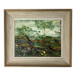 1970s Margie Toonder Abstract Landscape Painting