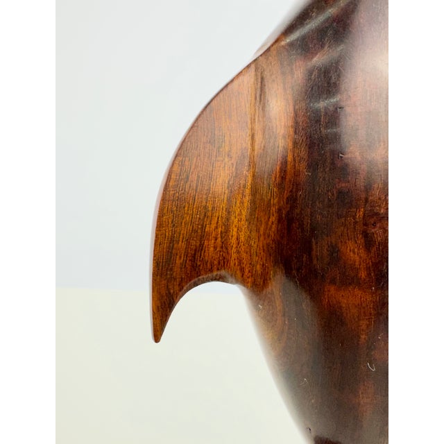 Vintage Hand-Carved Wood Dolphin Sculpture For Sale - Image 9 of 11