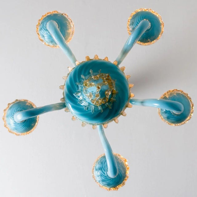 Vintage Italian Chandelier by Barovier & Toso, 1969 For Sale - Image 3 of 13