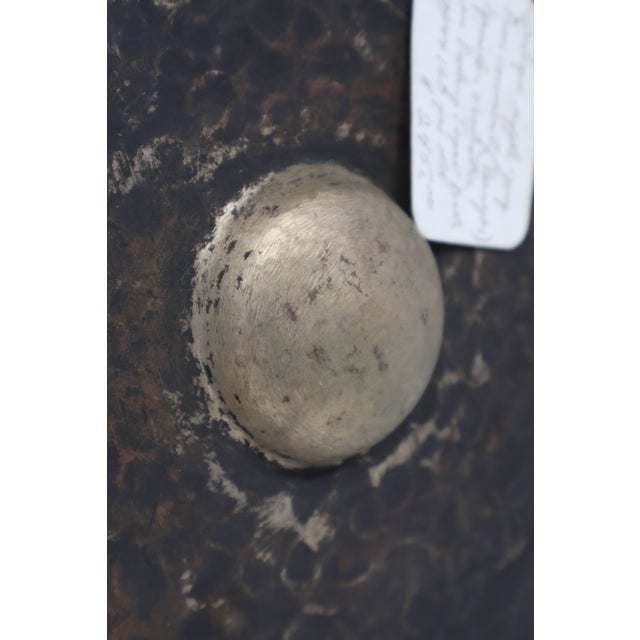 Antique 19th Century Balinese Gamelan Gong With Old Padangtegal Dealer Tag and Mallet — 10.5" For Sale - Image 11 of 18