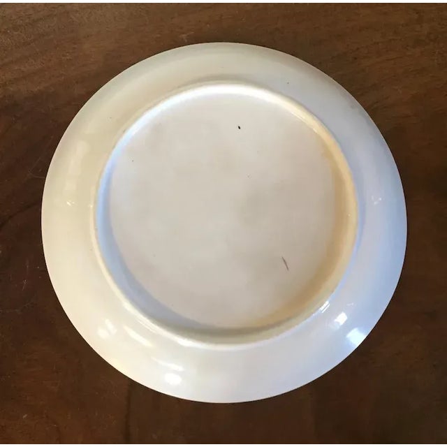 Ceramic Antique 19th Century English Regency Pink Luster Cake Plate or Low Bowl with Farm Landscape For Sale - Image 7 of 10