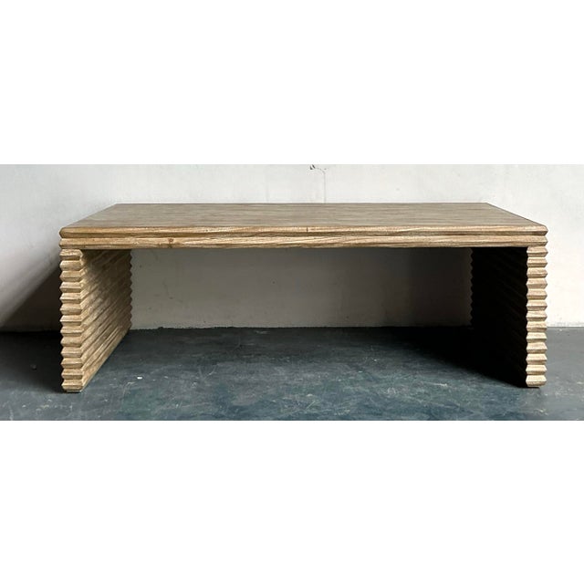 Sand Vintage Boho Mr Brown London “Belmont” Coffee Table For Sale - Image 8 of 10