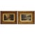 Gold Pair of 19th Century Signed Oil on Board Landscapes For Sale - Image 8 of 8
