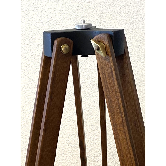 Antique Tripod in Wood and Brass from Gaumont Paris, 1890s For Sale - Image 15 of 15