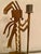 Brown Vintage Native American Tribal Deity Figure Kokopelli Signed Sculptural Patina Metal Candle Holder For Sale - Image 8 of 14