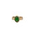 Cleopatra Gold & Green Jade Stone Adjustable Ring, Size 5 For Sale In Miami - Image 6 of 6
