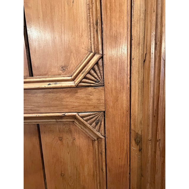 Rustic European Monumental Antique Irish Corner Cabinet For Sale - Image 3 of 12